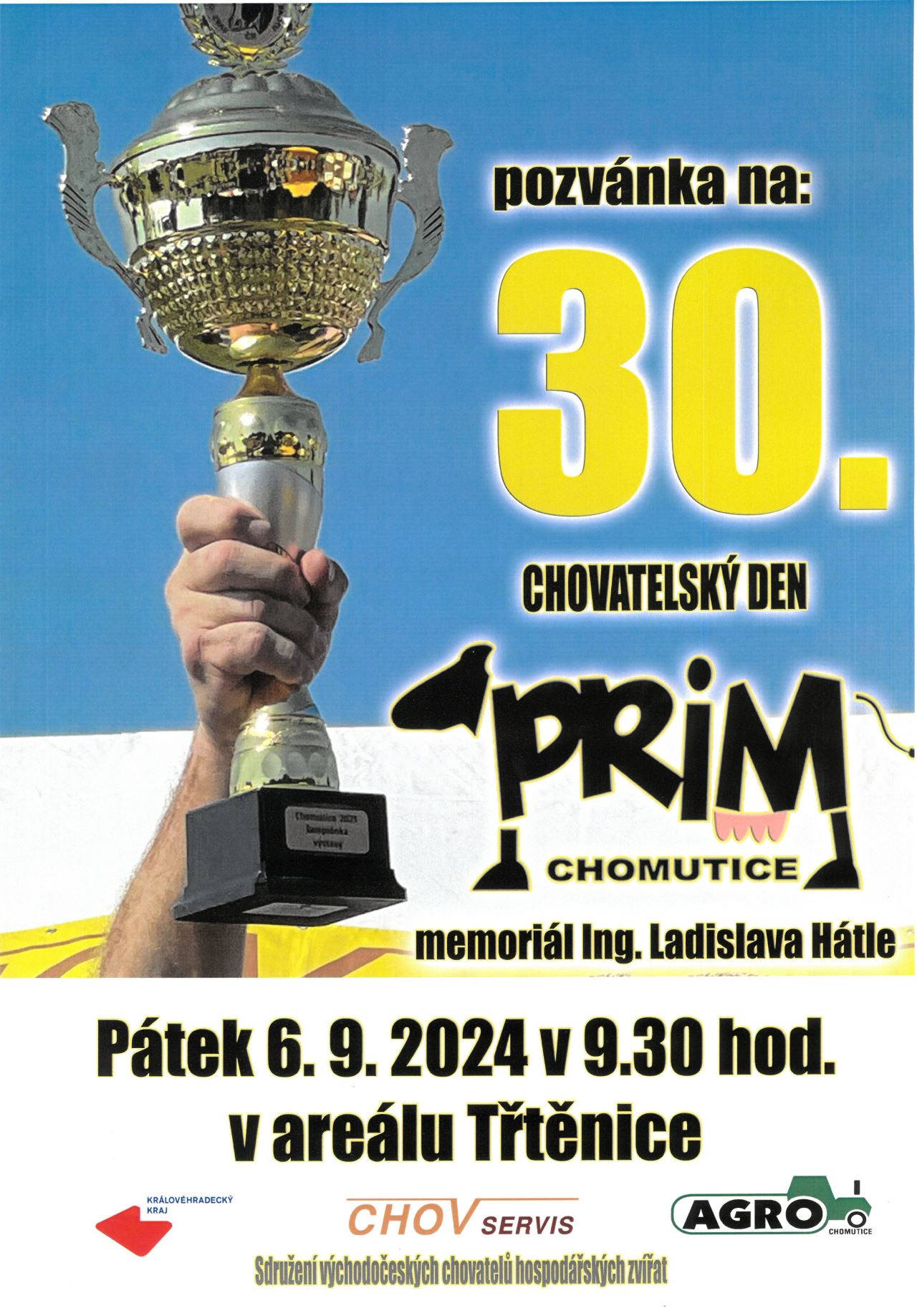 POZVÁNKA - 30. Chovatelský den PRIM Chomutice 6.9.2024